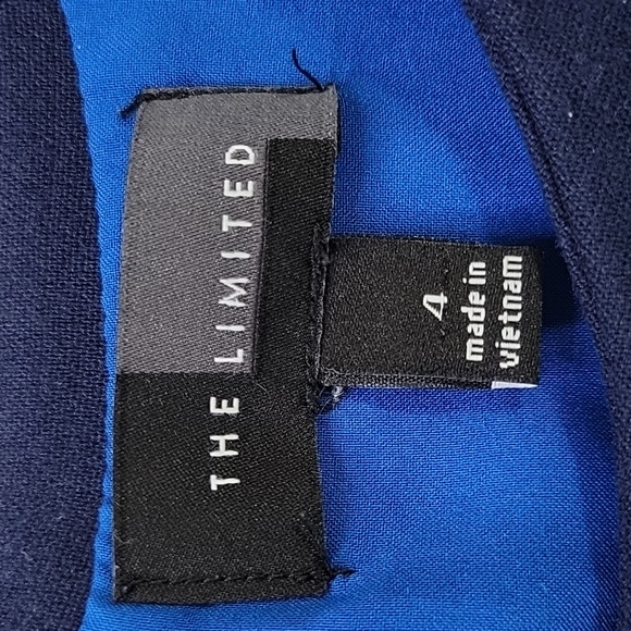 The Limited Sleeveless Blue and Black Dress SZ 4 - Picture 8 of 12